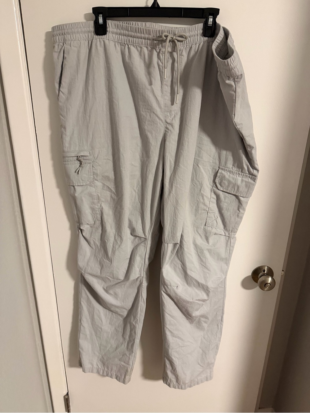 Light Gray Cargo Jogger Pants for men